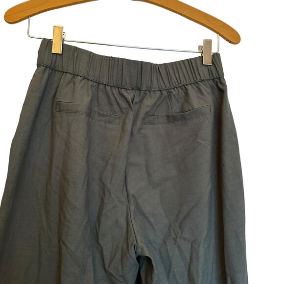 Democracy Wide Leg Pants Pull On High Rise Utility Pocket Palazzo Green Size M - Picture 6 of 10